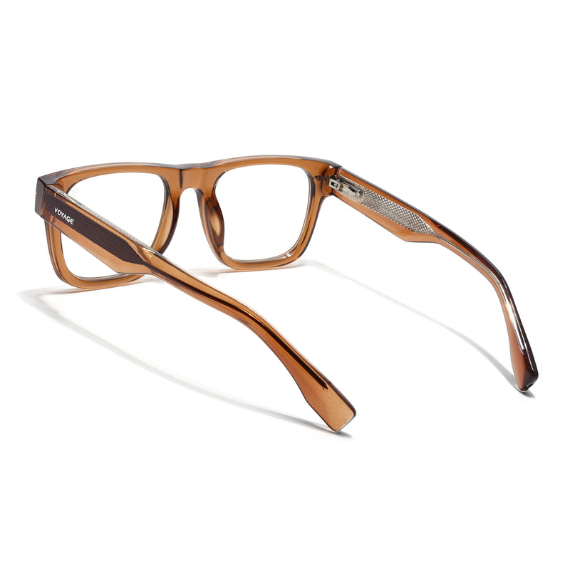 Voyage Brown Wayfarer Eyeglasses for Men & Women (K026FMG8057)