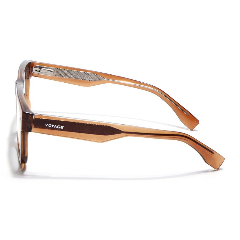 Voyage Brown Wayfarer Eyeglasses for Men & Women (K026FMG8057)