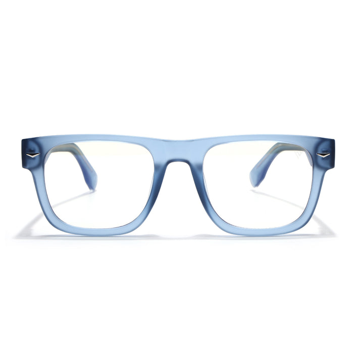 Voyage Blue Wayfarer Eyeglasses for Men & Women (K026FMG8058)