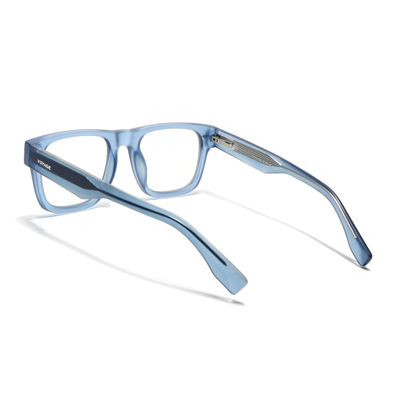 Voyage Blue Wayfarer Eyeglasses for Men & Women (K026FMG8058)