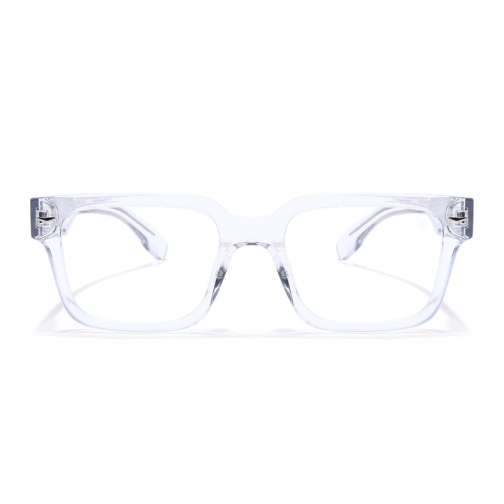 Voyage Transparent Rectangle Eyeglasses for Men & Women (K027FMG8032)