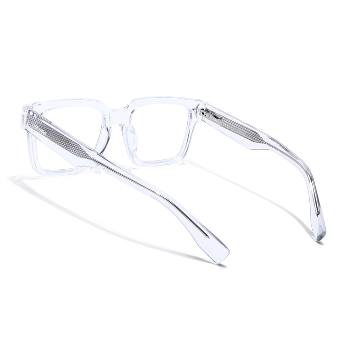 Voyage Transparent Rectangle Eyeglasses for Men & Women (K027FMG8032)