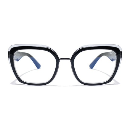 Voyage Black Cateye Eyeglasses for Women (K043FMG8580)