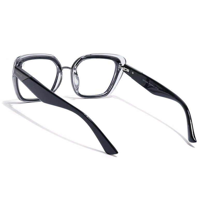 Voyage Black Cateye Eyeglasses for Women (K043FMG8580)
