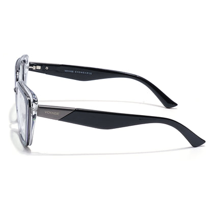 Voyage Black Cateye Eyeglasses for Women (K043FMG8580)