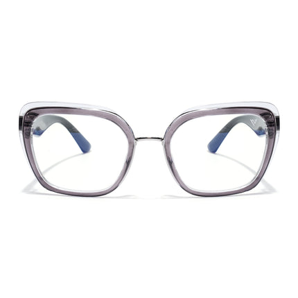 Voyage Grey Cateye Eyeglasses for Women (K043FMG8581)
