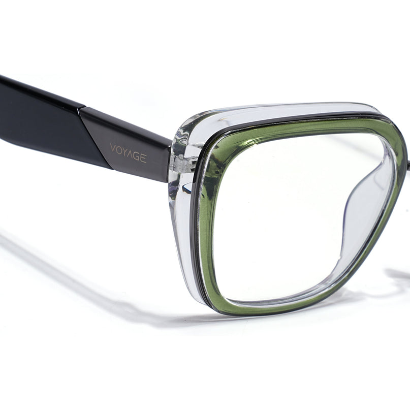 Voyage Green Cateye Eyeglasses for Women (K043FMG8582)