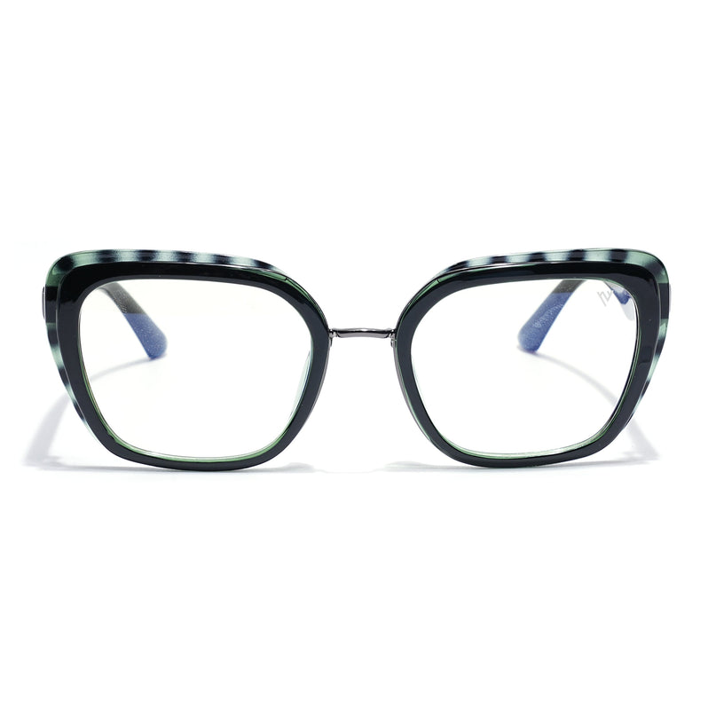 Voyage Demi Green Cateye Eyeglasses for Women (K043FMG8583)