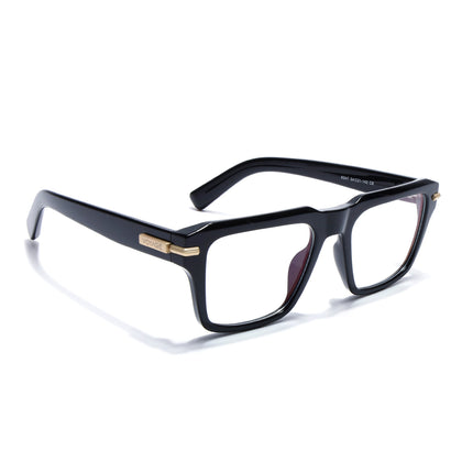 Voyage Black Wayfarer Eyeglasses for Men & Women (K047FMG8020)