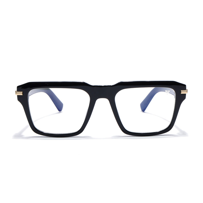 Voyage Black Wayfarer Eyeglasses for Men & Women (K047FMG8020)