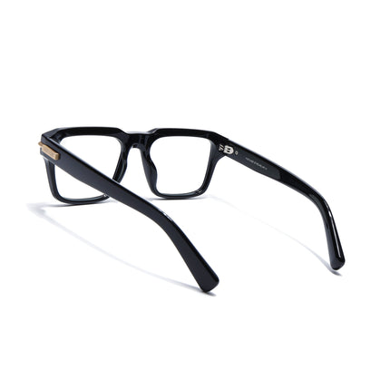 Voyage Black Wayfarer Eyeglasses for Men & Women (K047FMG8020)