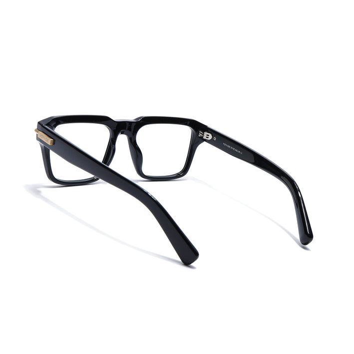 Voyage Black Wayfarer Eyeglasses for Men & Women (K047FMG8020)