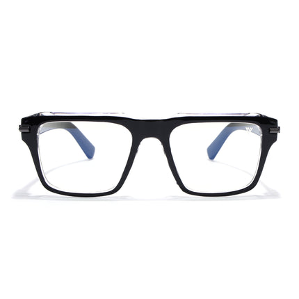 Voyage Black Wayfarer Eyeglasses for Men & Women (K047FMG8021)