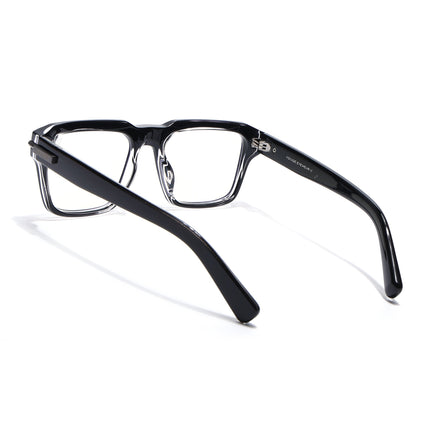 Voyage Black Wayfarer Eyeglasses for Men & Women (K047FMG8021)