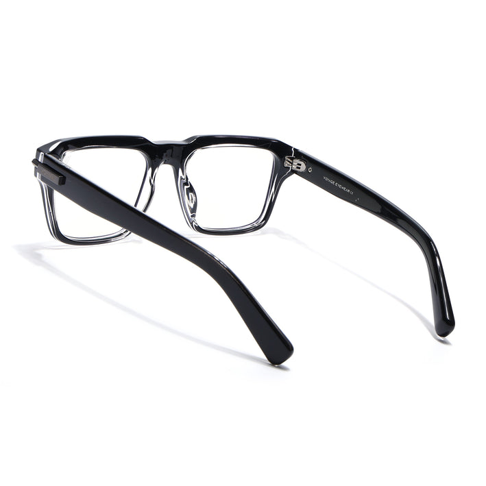 Voyage Black Wayfarer Eyeglasses for Men & Women (K047FMG8021)