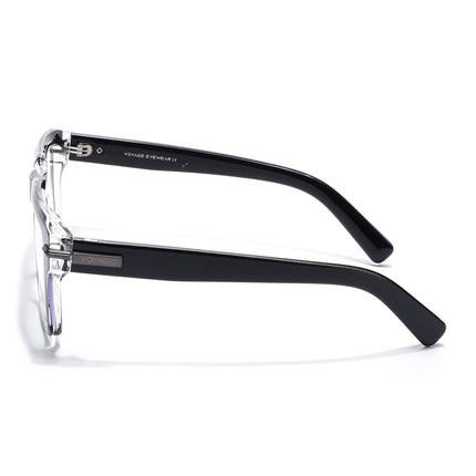 Voyage Black Wayfarer Eyeglasses for Men & Women (K047FMG8021)