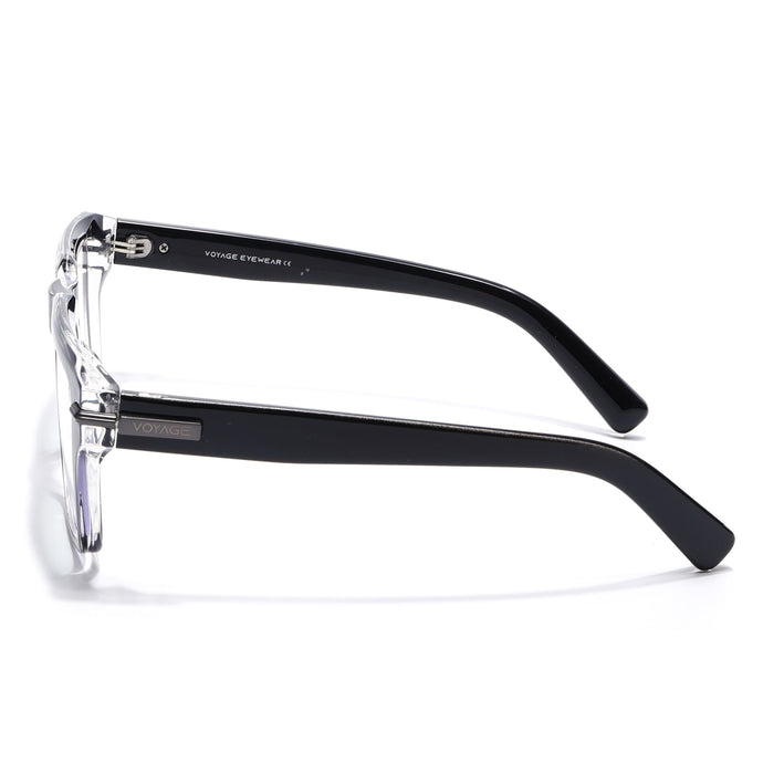 Voyage Black Wayfarer Eyeglasses for Men & Women (K047FMG8021)