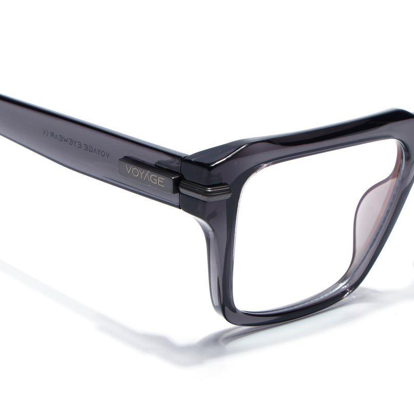 Voyage Grey Wayfarer Eyeglasses for Men & Women (K047FMG8022)