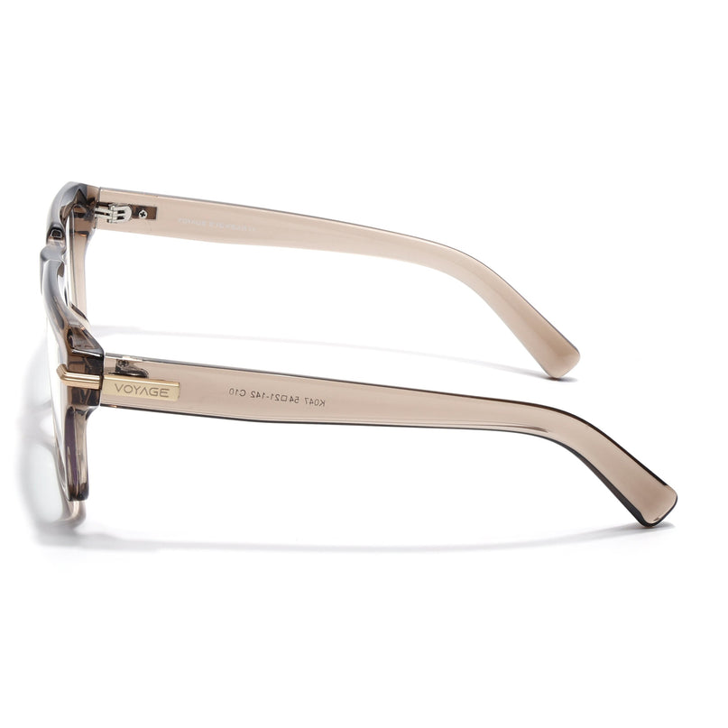 Voyage Brown Wayfarer Eyeglasses for Men & Women (K047FMG8023)