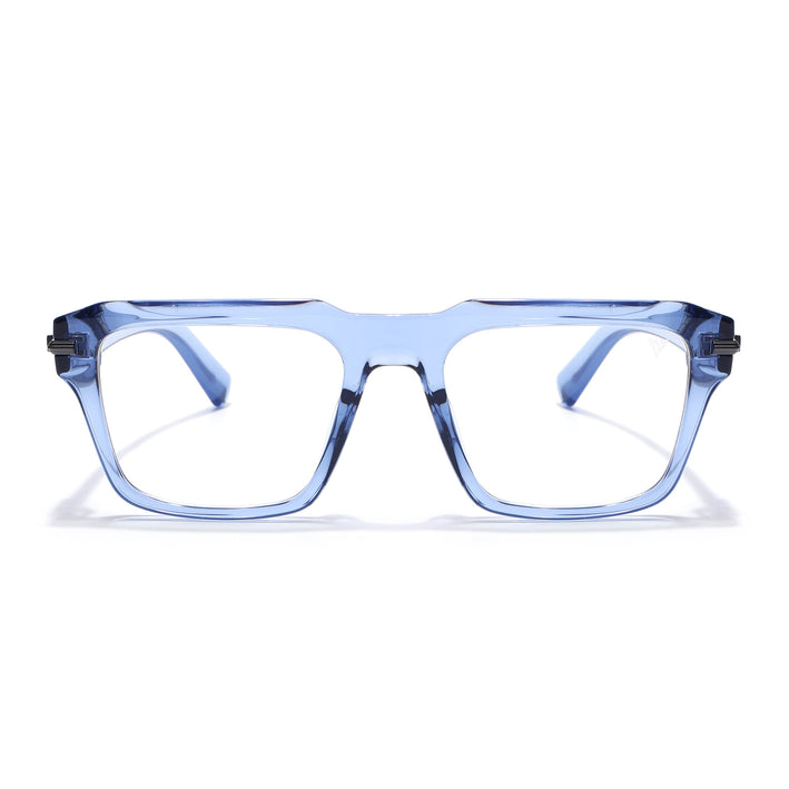 Voyage Blue Wayfarer Eyeglasses for Men & Women (K047FMG8024)