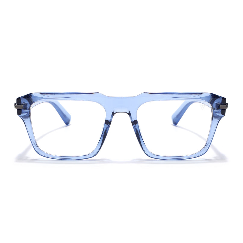 Voyage Blue Wayfarer Eyeglasses for Men & Women (K047FMG8024)