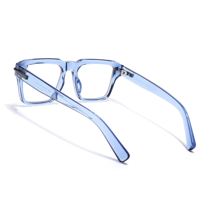Voyage Blue Wayfarer Eyeglasses for Men & Women (K047FMG8024)