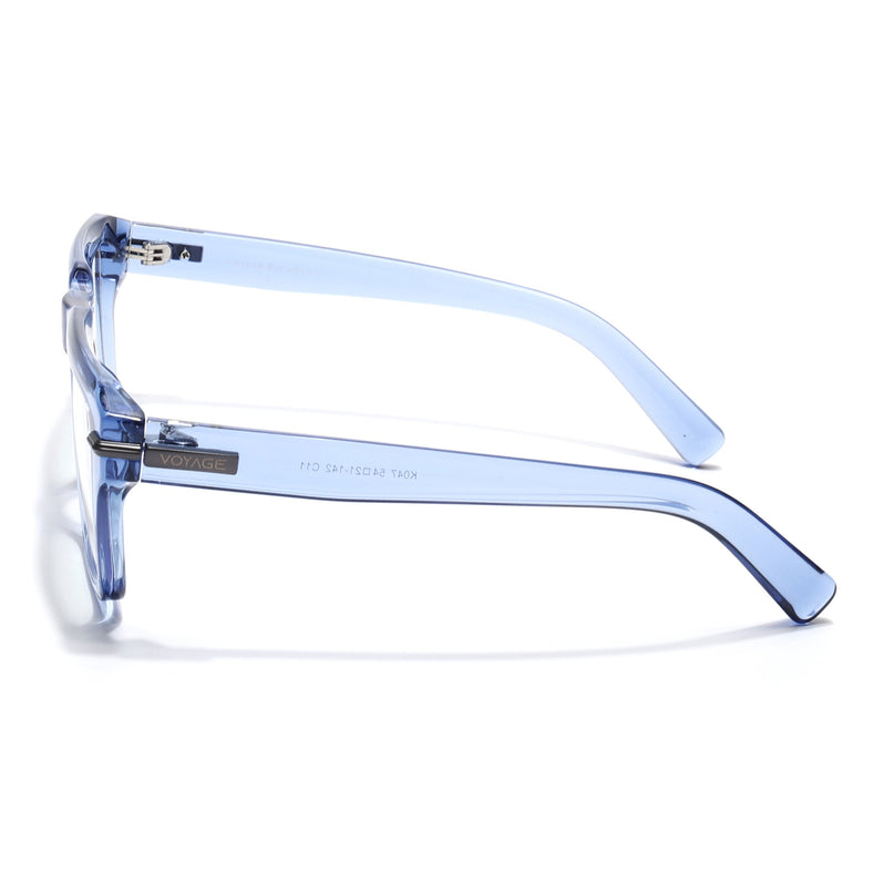 Voyage Blue Wayfarer Eyeglasses for Men & Women (K047FMG8024)