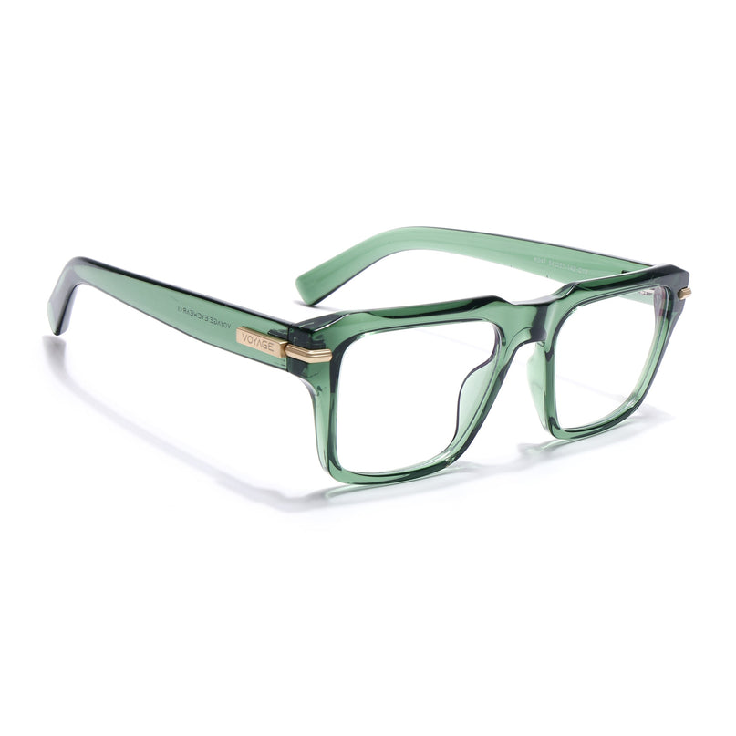 Voyage Green Wayfarer Eyeglasses for Men & Women (K047FMG8025)