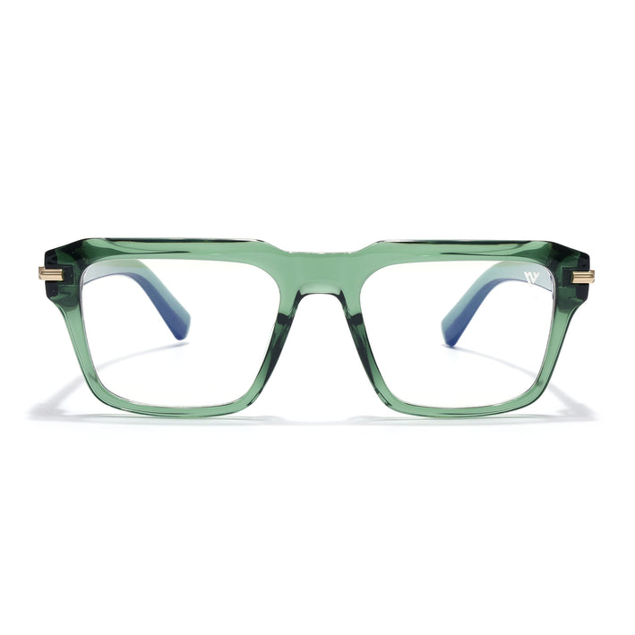 Voyage Green Wayfarer Eyeglasses for Men & Women (K047FMG8025)