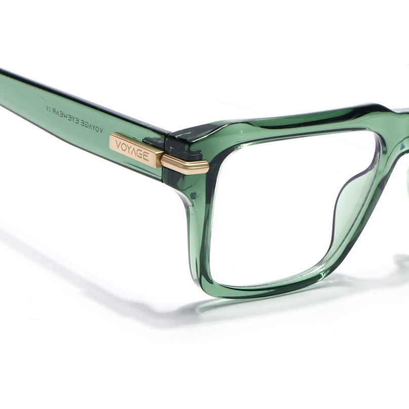 Voyage Green Wayfarer Eyeglasses for Men & Women (K047FMG8025)