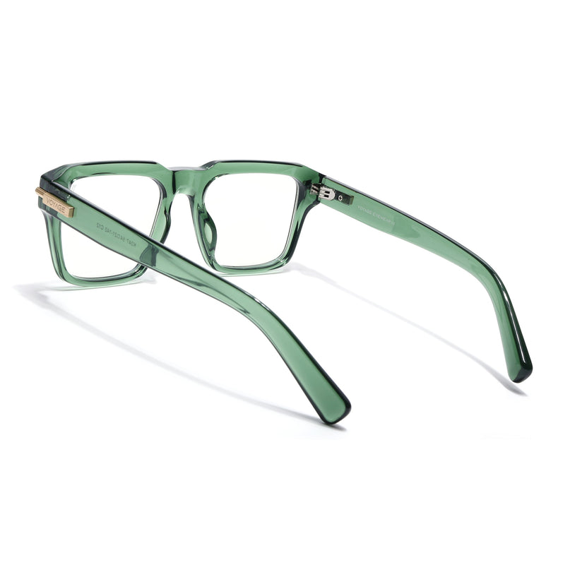 Voyage Green Wayfarer Eyeglasses for Men & Women (K047FMG8025)