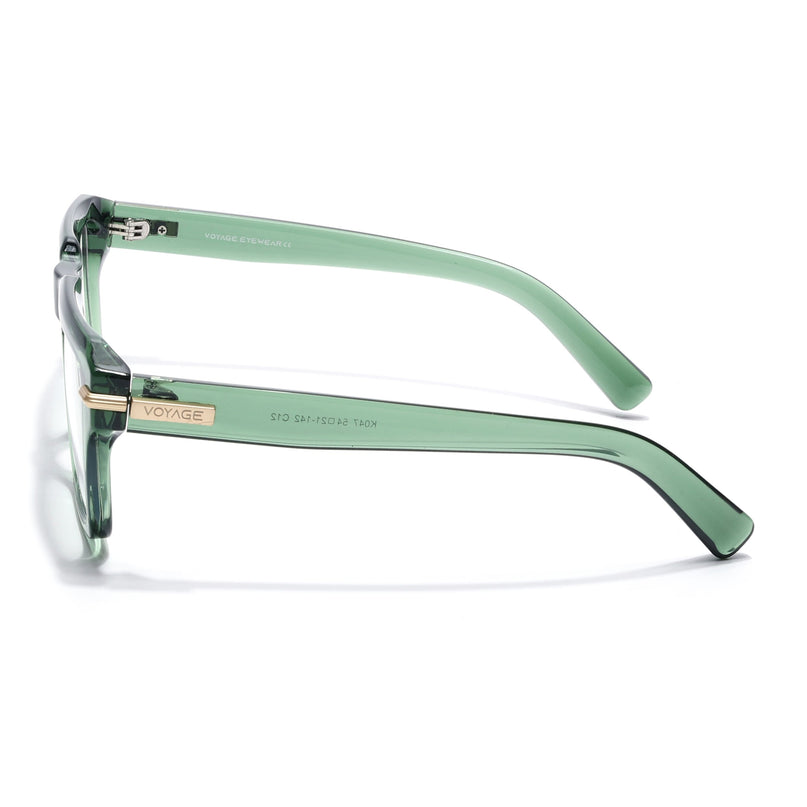 Voyage Green Wayfarer Eyeglasses for Men & Women (K047FMG8025)