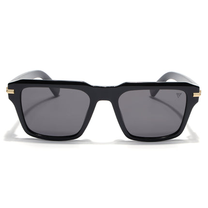 Wayfarer Polarized Sunglasses for Men & Women (Black Lens | Black Frame - PMG7959)