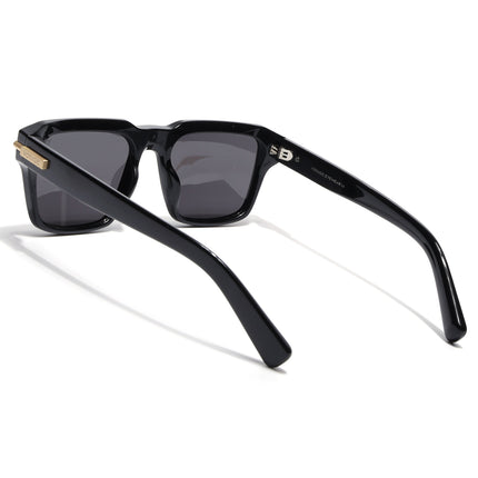 Wayfarer Polarized Sunglasses for Men & Women (Black Lens | Black Frame - PMG7959)
