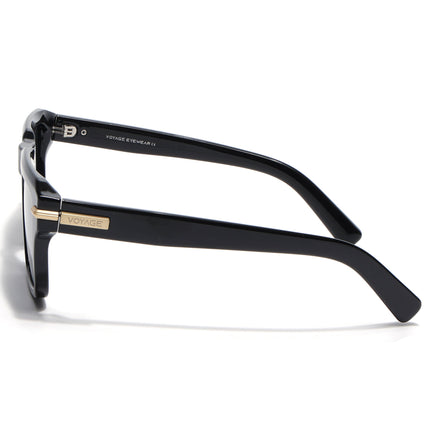 Wayfarer Polarized Sunglasses for Men & Women (Black Lens | Black Frame - PMG7959)