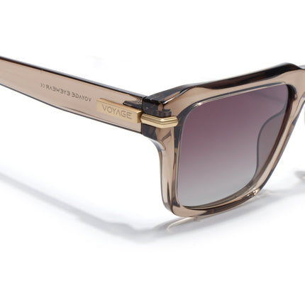 Wayfarer Polarized Sunglasses for Men & Women (Brown Lens | Brown Frame - PMG7962)