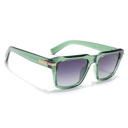 Wayfarer Polarized Sunglasses for Men & Women (Black Lens | Green Frame - PMG7964)