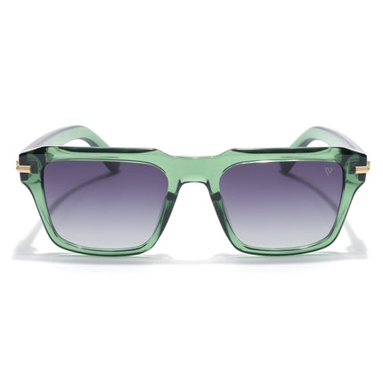 Wayfarer Polarized Sunglasses for Men & Women (Black Lens | Green Frame - PMG7964)