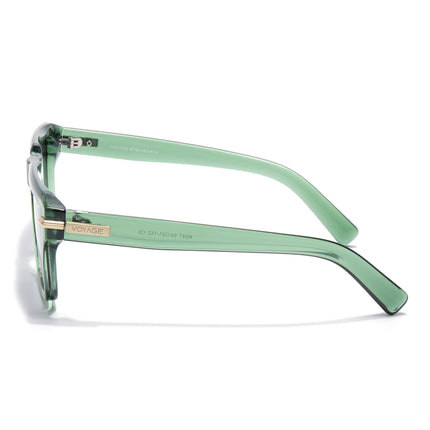 Wayfarer Polarized Sunglasses for Men & Women (Black Lens | Green Frame - PMG7964)