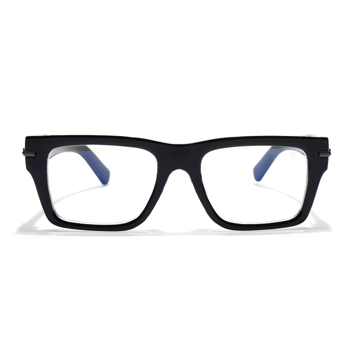 Voyage Transparent Black Wayfarer Eyeglasses for Men & Women (K049FMG7997)