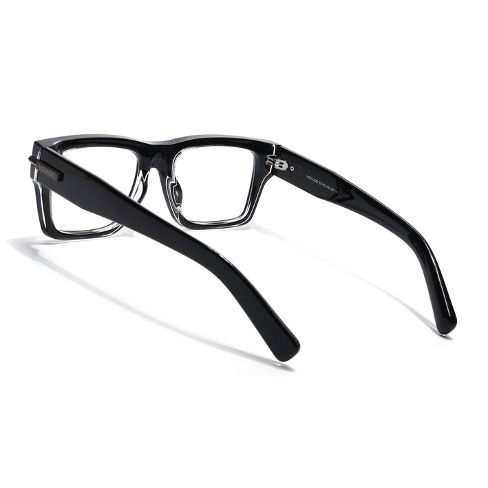 Voyage Transparent Black Wayfarer Eyeglasses for Men & Women (K049FMG7997)