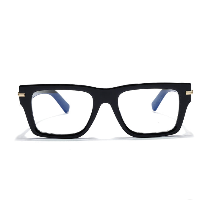 Voyage Black Wayfarer Eyeglasses for Men & Women (K049FMG7998)