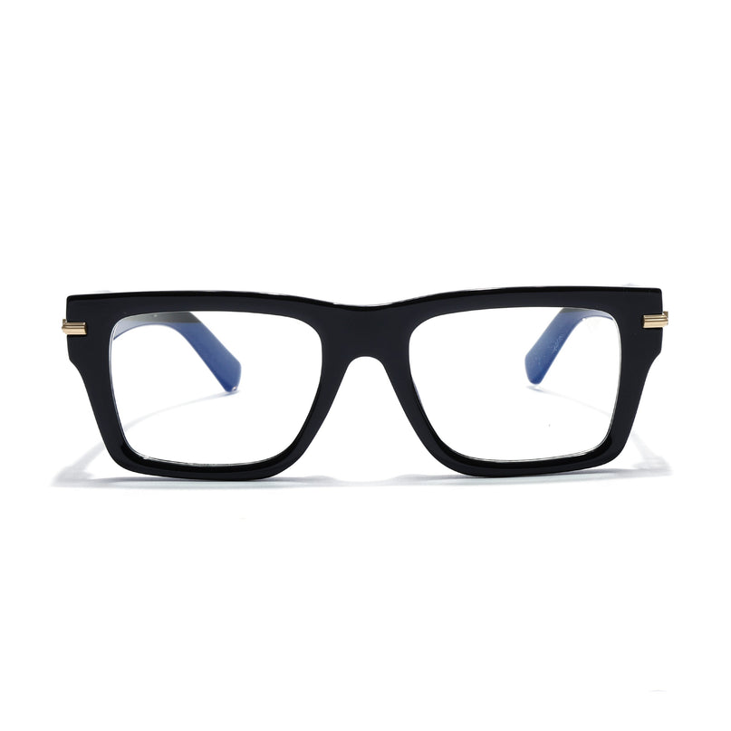 Voyage Black Wayfarer Eyeglasses for Men & Women (K049FMG7998)