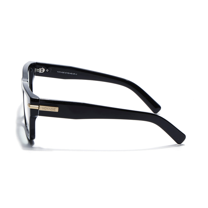 Voyage Black Wayfarer Eyeglasses for Men & Women (K049FMG7998)