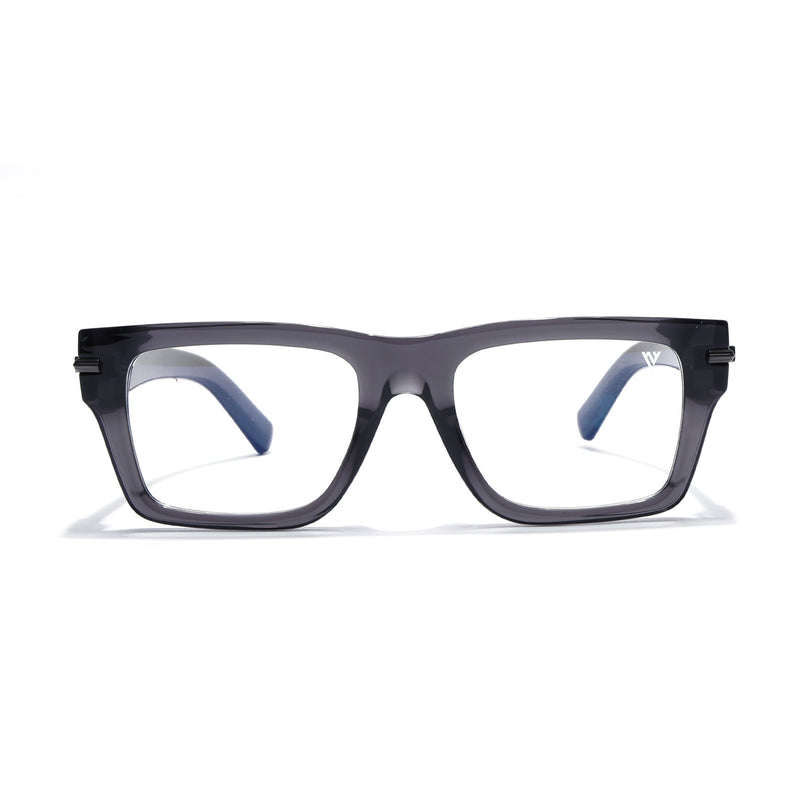 Voyage Grey Wayfarer Eyeglasses for Men & Women (K049FMG7999)