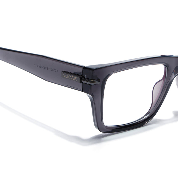Voyage Grey Wayfarer Eyeglasses for Men & Women (K049FMG7999)