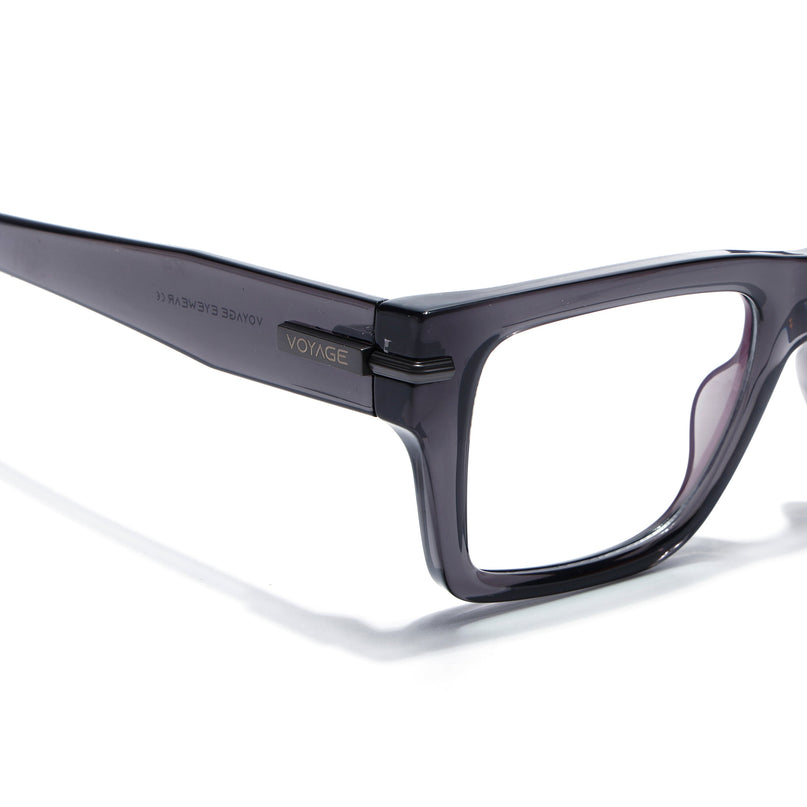 Voyage Grey Wayfarer Eyeglasses for Men & Women (K049FMG7999)