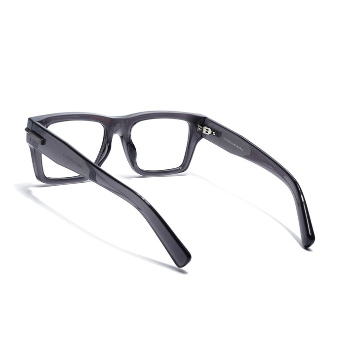 Voyage Grey Wayfarer Eyeglasses for Men & Women (K049FMG7999)