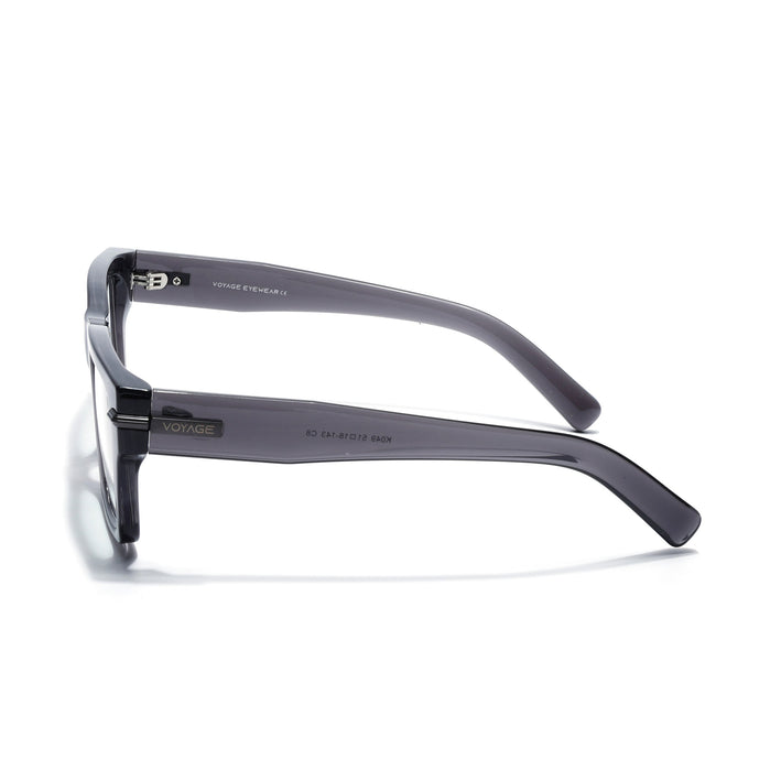 Voyage Grey Wayfarer Eyeglasses for Men & Women (K049FMG7999)