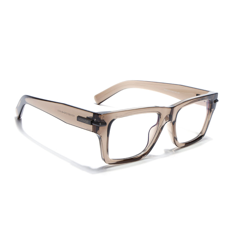 Voyage Brown Wayfarer Eyeglasses for Men & Women (K049FMG8000)